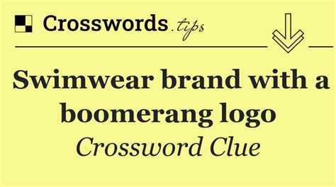 boomerang crossword clue|BOOMERANG Crossword Clue & Synonyms.